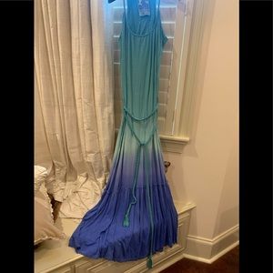 Young, Fabulous and Broke Maxi Dress Size M Blue/Green